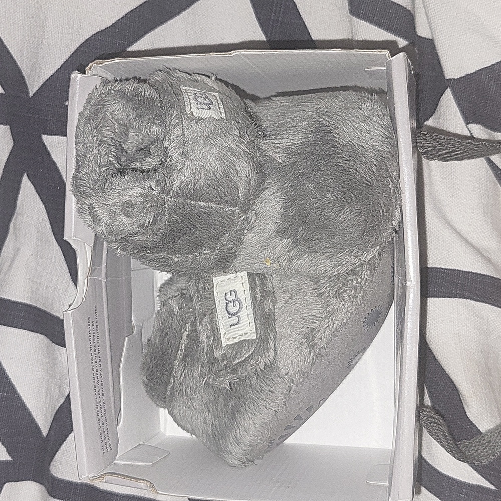 Ugg Booties Baby Grey Fur